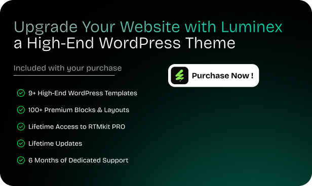 Luminex - Multipurpose IT Business & Tech Startup WordPress Theme